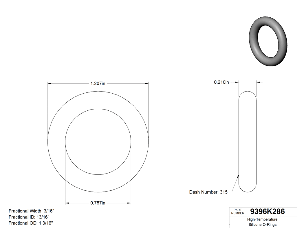 Technical drawing - 9396K286